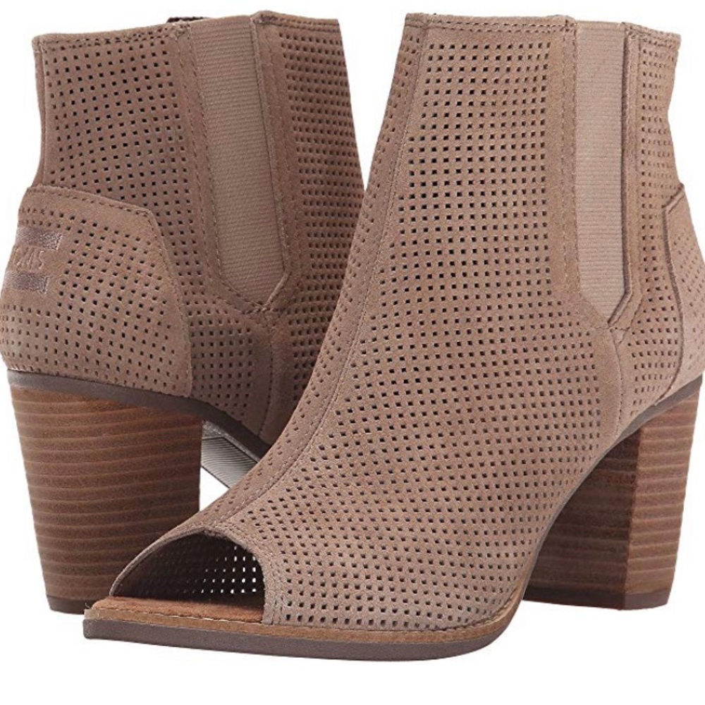 TOMS Majorca Bootie - Stucco Suede Perforated